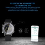 Xwatch EX-18 Smart Watch Bluetooth 4.0 Άδιάβροχο 5ATM με μαύρο πλαστικό λουράκι