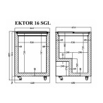 Crystal Ektor 16 SGL Καταψύκτης με συρόμενα τζάμια 172lt