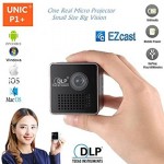 Unic P1+ Mini Φορητός DLP βιντεοπροβολέας τσέπης WI-FI Home Movie Theater