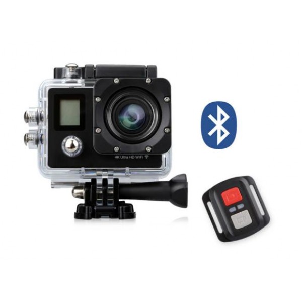 SPORTS ACTION CAMERA 4K WiFi 30fps Με Ασύρματο Χειριστήριο και διπλή οθόνη