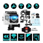 SPORTS ACTION CAMERA 4K WiFi 30fps Με Ασύρματο Χειριστήριο και διπλή οθόνη