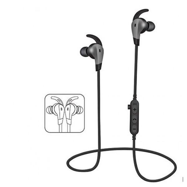 Αθλητικά Wireless MS-T6 In-Ear Bluetooth Ακουστικά με υποδοχή κάρτας TF