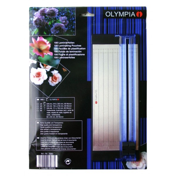 OLYMPIA 3083 2 IN 1 ΣΕΤ ΜΗΧΑΝΗΜΑ ΚΟΠΗΣ ΜΕ ΦΥΛΛΑ ΠΛΑΣΤΙΚΟΠΟΙΗΣΗΣ
