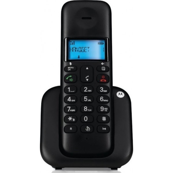 MOTOROLA T301 DECT ΑΣΥΡΜΑΤΟ ΜΑΥΡΟ ΤΗΛΕΦΩΝΟ