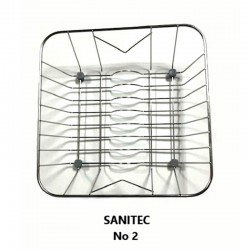 Sanitec Ανοξείδωτο Καλάθι No2 (33x32) για Νεροχύτη