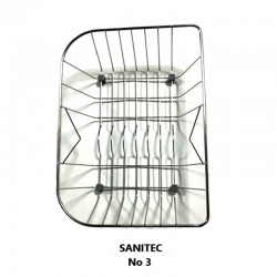 Sanitec Ανοξείδωτο Καλάθι No3 για Νεροχύτη Sanitec 307, 318 ,322 , 332 