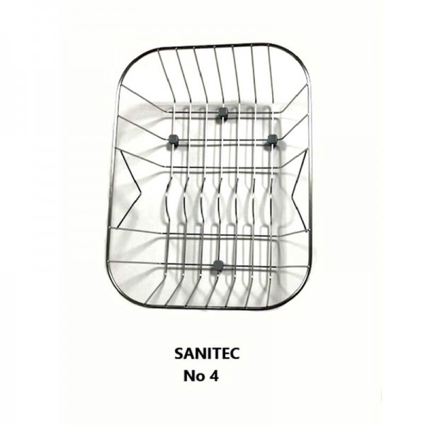 Sanitec Ανοξείδωτο Καλάθι No4 (39x30) για Νεροχύτη