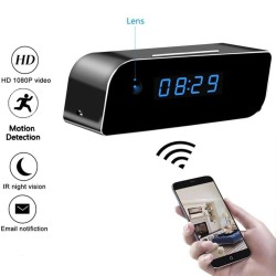 Κρυφή κάμερα σε ψηφιακό ρολόι ξυπνητήρι WiFi HD 1080P σύνδεση με κινητό
