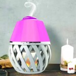 Συσκευή αρωματοθεραπείας Aroma Diffuser Artpad U-20 με φωτισμό led και ατμοσφαιρική φλόγα