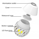 Συσκευή αρωματοθεραπείας Aroma Diffuser Artpad U-20 με φωτισμό led και ατμοσφαιρική φλόγα
