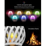 Συσκευή αρωματοθεραπείας Aroma Diffuser Artpad U-20 με φωτισμό led και ατμοσφαιρική φλόγα