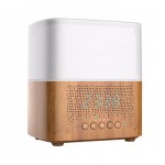 Συσκευή αρωματοθεραπείας Aroma Diffuser CJ-501 με Φωτισμό, Ηχείο Bluetooth & Ρολόι - Ξυπνητήρι Καφέ