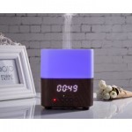 Συσκευή αρωματοθεραπείας Aroma Diffuser CJ-501, Φωτισμό, Ηχείο Bluetooth & Ρολόι-Ξυπνητήρι Καφέ Σκού