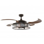 Fanaway Classic Rubbed Bronze Ανεμιστήρας Οροφής με Φως 80212925