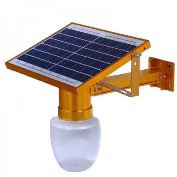 SUNTEK JD-9908 Ηλιακό Φωτιστικό 10W LED Με Αισθητήρα Φωτός Χρυσό