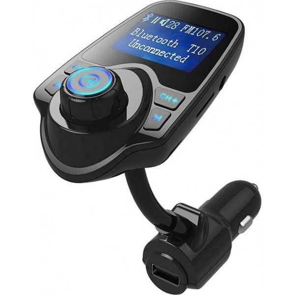 T10 Bluetooth MP3 Player / FM Transmitter, για το Αυτοκίνητο, TF Card Slot