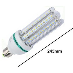 Βιδωτός λαμπτήρας οικονομίας LED 24W/  E27 4U 2370 LM/ 3000Κ Θερμό