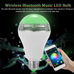 Έξυπνη λάμπα LED E27 με ηχείο και σύνδεση bluetooth που αλλάζει χρώματα και παίζει μουσική (με App)