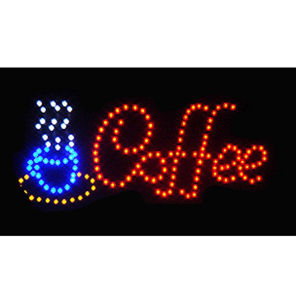 Φωτιζόμενες Διαφημιστικές Πινακίδες – Επιγραφές LED με Εφέ Κίνησης - Coffee