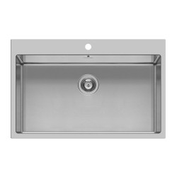 Pyramis Istros 75.5x51cm Ανοξείδωτος Νεροχύτης 1B FB 101041801
