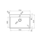Pyramis Istros 75.5x51cm Ανοξείδωτος Νεροχύτης 1B FB 101041801 Pyramis Istros 75.5x51cm Ανοξείδωτος Νεροχύτης 1B FB 101041801