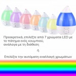 FIRST AUSTRIA FA-5599-1 ΥΓΡΑΝΤΗΡΑΣ ΜΕ ΠΟΛΥΧΡΩΜΟ LED ΚΑΙ ΡΥΘΜΙΣΗ ΕΝΤΑΣΗΣ – 30M2 25W