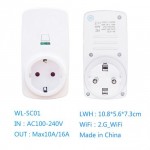 Έξυπνη πρίζα Smart socket Wifi Power socket Switch Outlet For Amazon Alexa Echo Google Home WL-SC 01