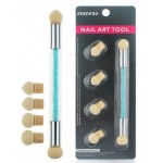 NAIL BRUSH OMBRE SPONGE ART TOOL- ΠΙΝΕΛΟ ΝΥΧΙΩΝ ΜΕ 6 ΚΕΦΑΛΕΣ ΟΕΜ ΤΥΡΚΟΥΑΖ