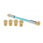 NAIL BRUSH OMBRE SPONGE ART TOOL- ΠΙΝΕΛΟ ΝΥΧΙΩΝ ΜΕ 6 ΚΕΦΑΛΕΣ ΟΕΜ ΤΥΡΚΟΥΑΖ
