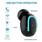 Ασύρματο ακουστικό bluetooth Handsfree με ηλιακή φόρτιση Andowl Q-B02