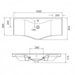 Karag Basic 7100 Νιπτήρας Κρεμαστός 100X45