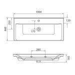 Karag Sava 2100 Νιπτήρας Κρεμαστός 100x46