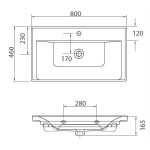 Karag Sava 2080 Νιπτήρας Κρεμαστός 80x46