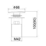 KARAG G9802-B Μπρούτζινη Βαλβίδα με Υπερχείλιση Μπρούτζινο καπάκι