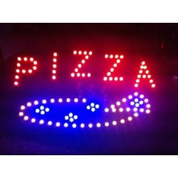 Φωτιζόμενη Διαφημιστική Πινακίδα – Επιγραφή LED με Εφέ Κίνησης - Pizza