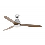 Lucci Air Whitehaven Brushed Chrome DC Ανεμιστήρας Οροφής με Τηλεχειριστήριο 80213045