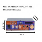 OEM BT-618 MINI ΣΤΕΡΕΟΦΩΝΙΚΟΣ ΡΑΔΙΟΕΝΙΣΧΥΤΗΣ ME BLUETOOTH