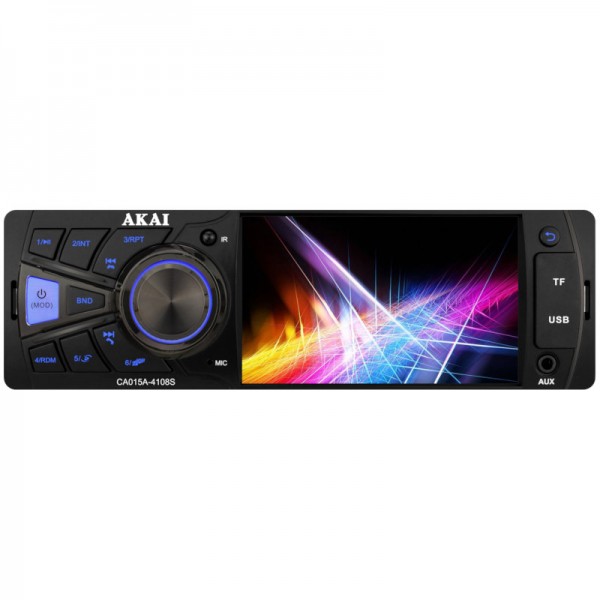 AKAI CA015A-4108S ΡΑΔΙΟ USB ΑΥΤΟΚΙΝΗΤΟΥ ΜΕ ΜΕΓΑΛΗ ΟΘΟΝΗ, BLUETOOTH, USB, MICRO SD, ΚΑΙ AUX-IN