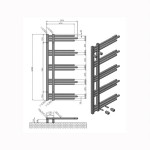 Karag Nerissa 500Χ1200mm Θερμαντικό Σώμα Μπάνιου