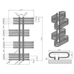 KARAG EDEN 16,5x50x120cm Θερμαντικό Σώμα Μπάνιου