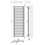 KARAG KARNAK 500X1700mm Θερμαντικό Σώμα Μπάνιου