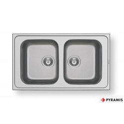 Pyramis Athena Extra 86x50 2B Ανοξείδωτος Νεροχύτης Σαγρέ Ένθετος 107163401