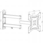 OSIO OSM-1142 ΒΑΣΗ ΤΗΛΕΟΡΑΣΗΣ 13″ – 42″ – VESA 200 X 200