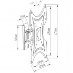 OSIO OSM-1042 ΒΑΣΗ ΤΗΛΕΟΡΑΣΗΣ 13″ – 42″ – VESA 200 X 200