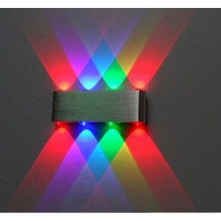 Lediary RGB-123 Φωτιστικό Τοίχου Απλίκα με πολύχρωμο φωτισμό 8W Αλουμίνιο 