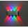 Lediary RGB-123 Φωτιστικό Τοίχου Απλίκα με πολύχρωμο φωτισμό 8W Αλουμίνιο 