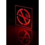 Φωτιστικό LED Σήμανσης Αλουμινίου NO Smoking GloboStar 75500