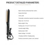 KEMEI KM-9622 Ισιωτική Μαλλιών με Ψηφιακές ενδείξεις και φαρδιές κεραμικές πλάκες Wet and Dry