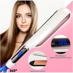 KEMEI KM-9622 Ισιωτική Μαλλιών με Ψηφιακές ενδείξεις και φαρδιές κεραμικές πλάκες Wet and Dry