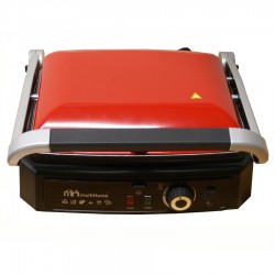 Multihome T-71-142 Supergrill Τοστιέρα - Γκριλλιέρα Κόκκινη 2000W